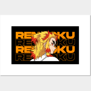 kyojuro Rengoku demon slayer Posters and Art